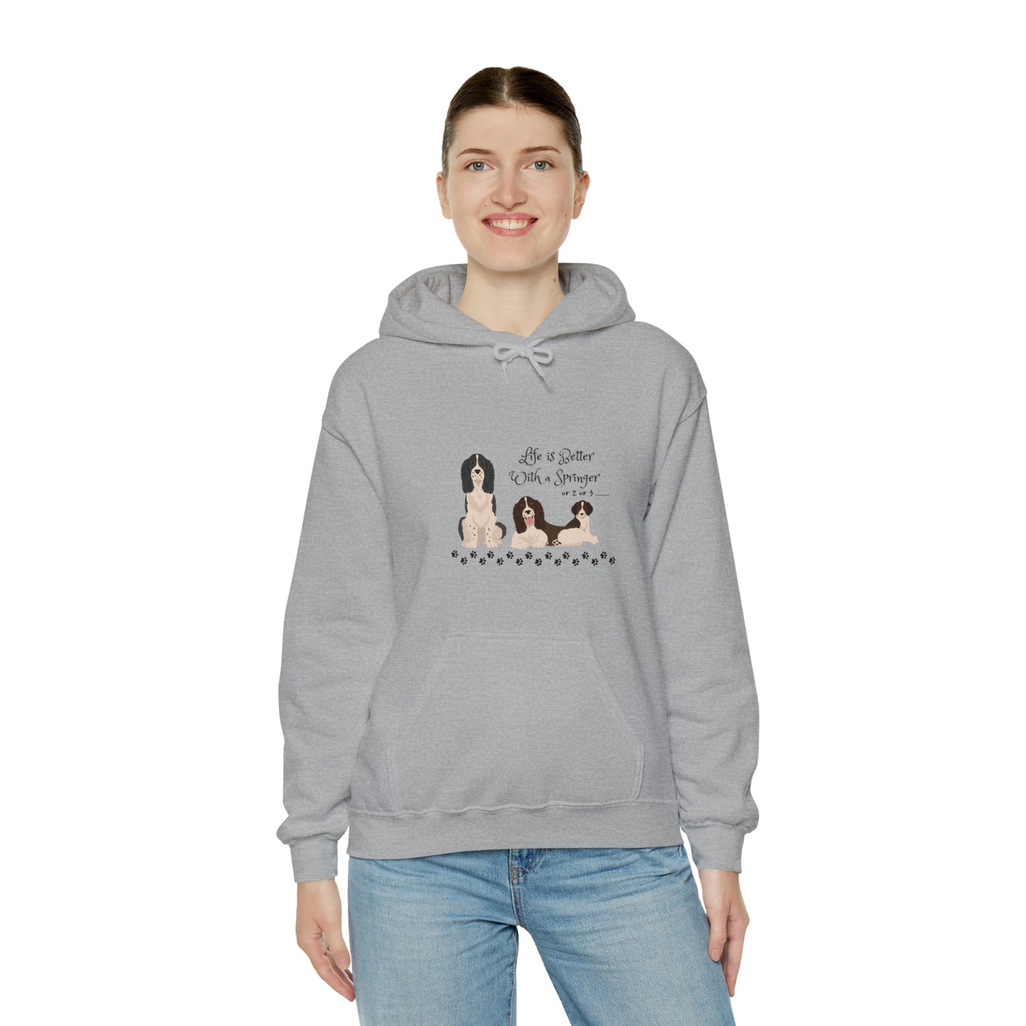 Life is better with a Springer Heavy Blend™ Hooded Sweatshirt