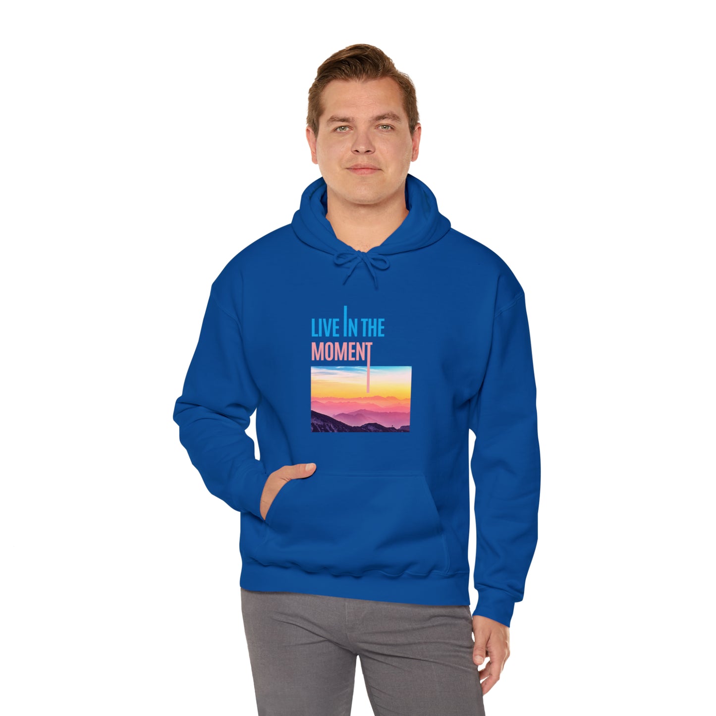 Live in the Moment Unisex Heavy Blend Hooded Sweatshirt