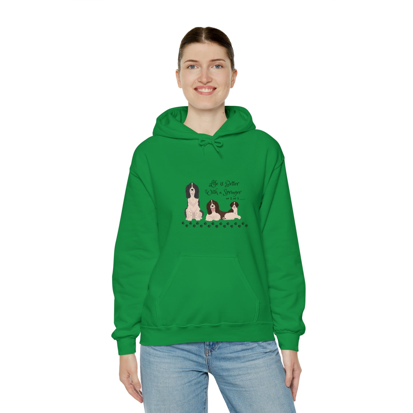 Life is better with a Springer Heavy Blend™ Hooded Sweatshirt