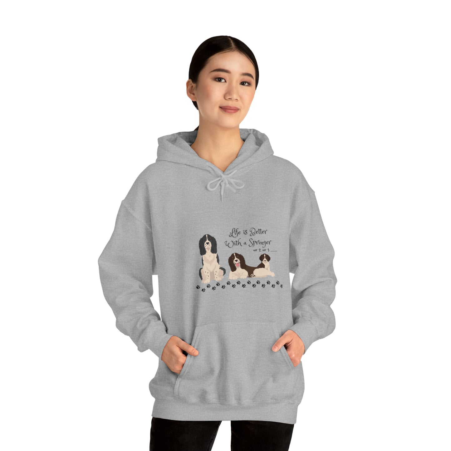 Life is better with a Springer Heavy Blend™ Hooded Sweatshirt