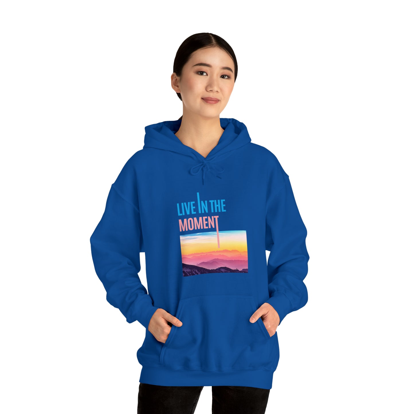 Live in the Moment Unisex Heavy Blend Hooded Sweatshirt