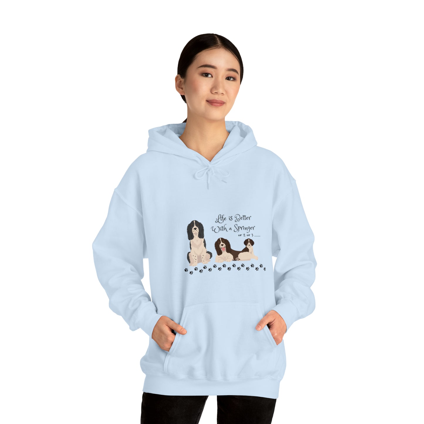 Life is better with a Springer Heavy Blend™ Hooded Sweatshirt