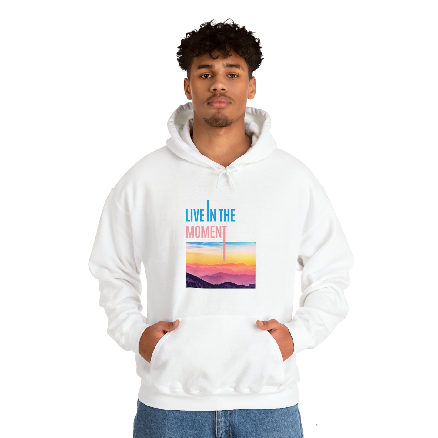 Live in the Moment Unisex Heavy Blend Hooded Sweatshirt