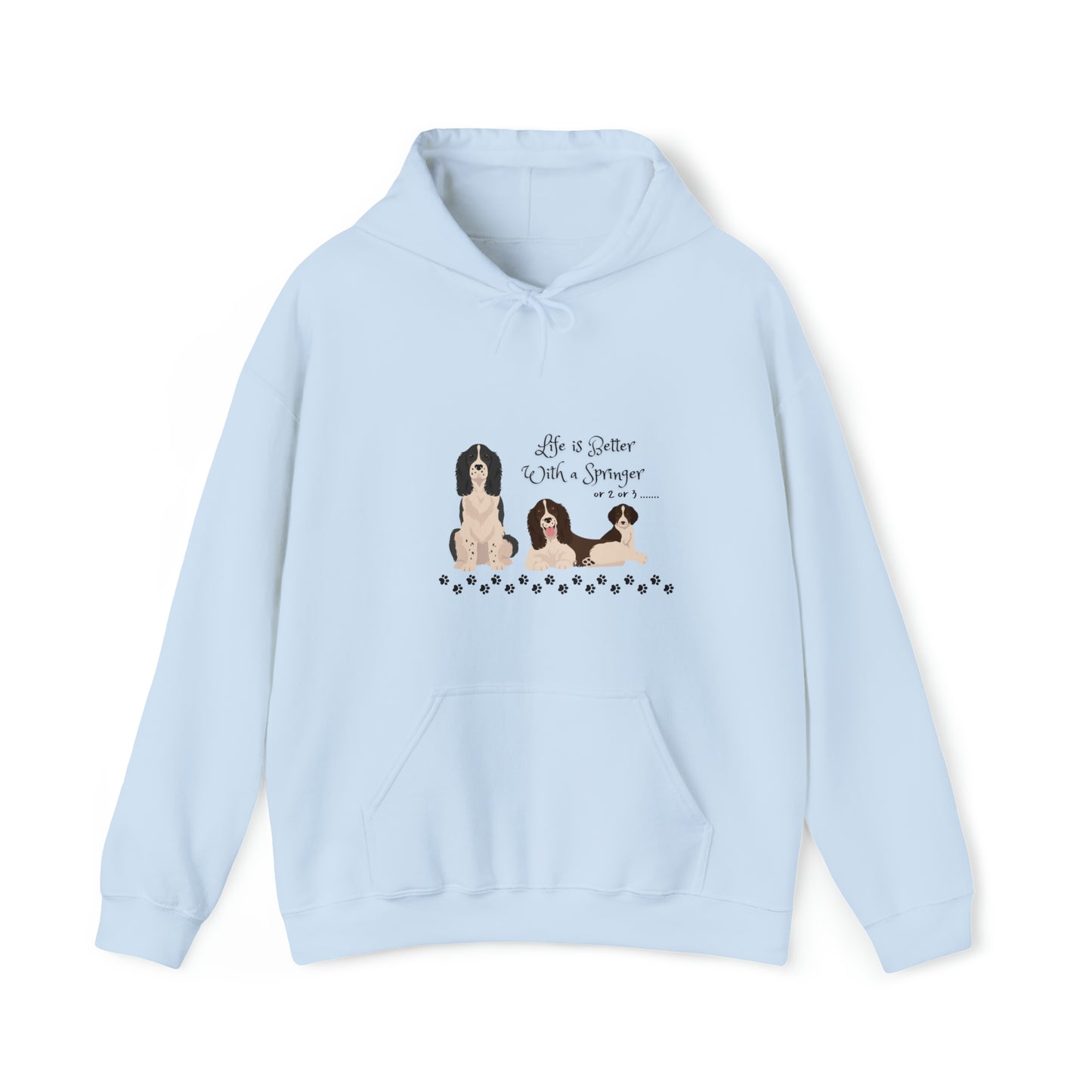 Life is better with a Springer Heavy Blend™ Hooded Sweatshirt