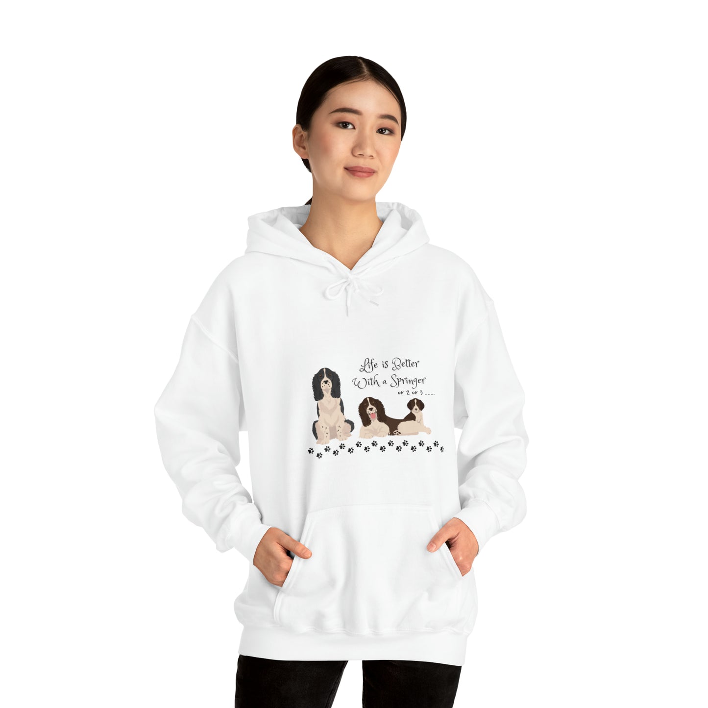 Life is better with a Springer Heavy Blend™ Hooded Sweatshirt