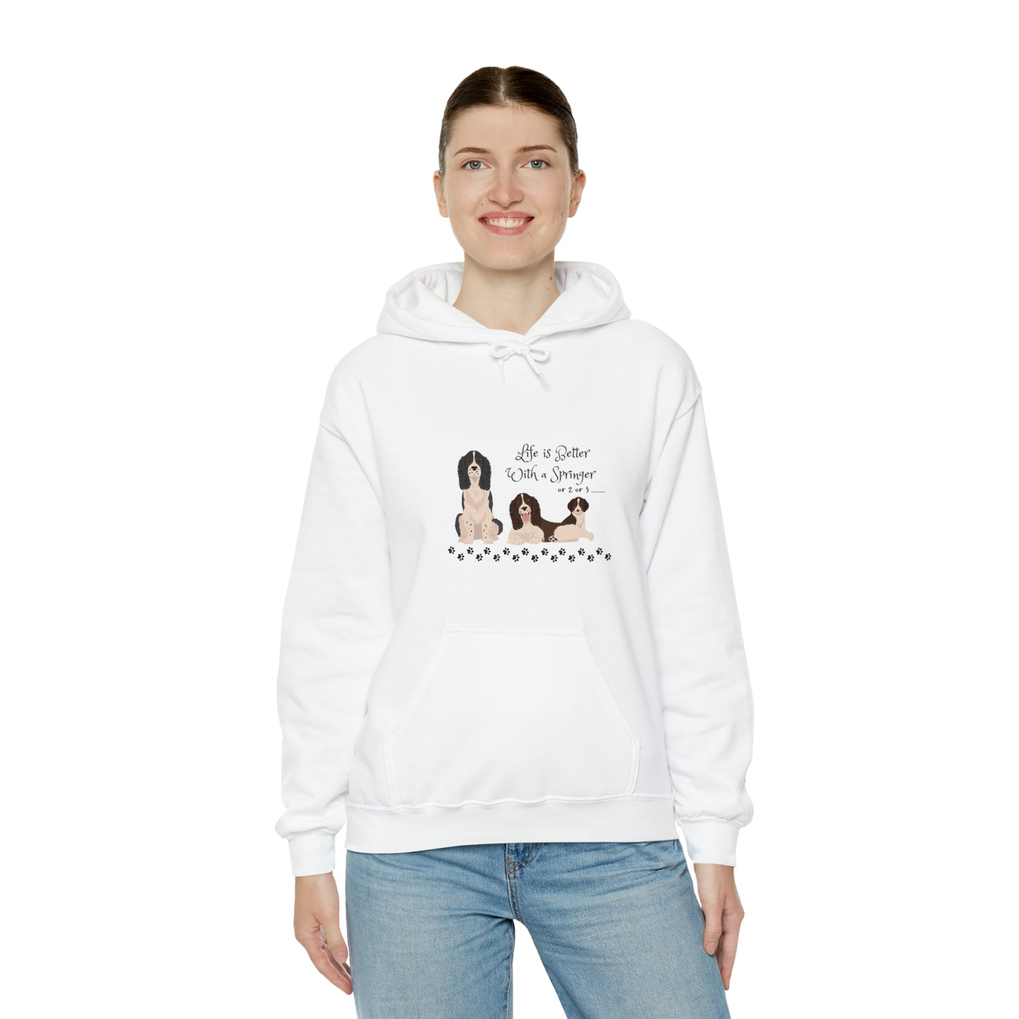 Life is better with a Springer Heavy Blend™ Hooded Sweatshirt