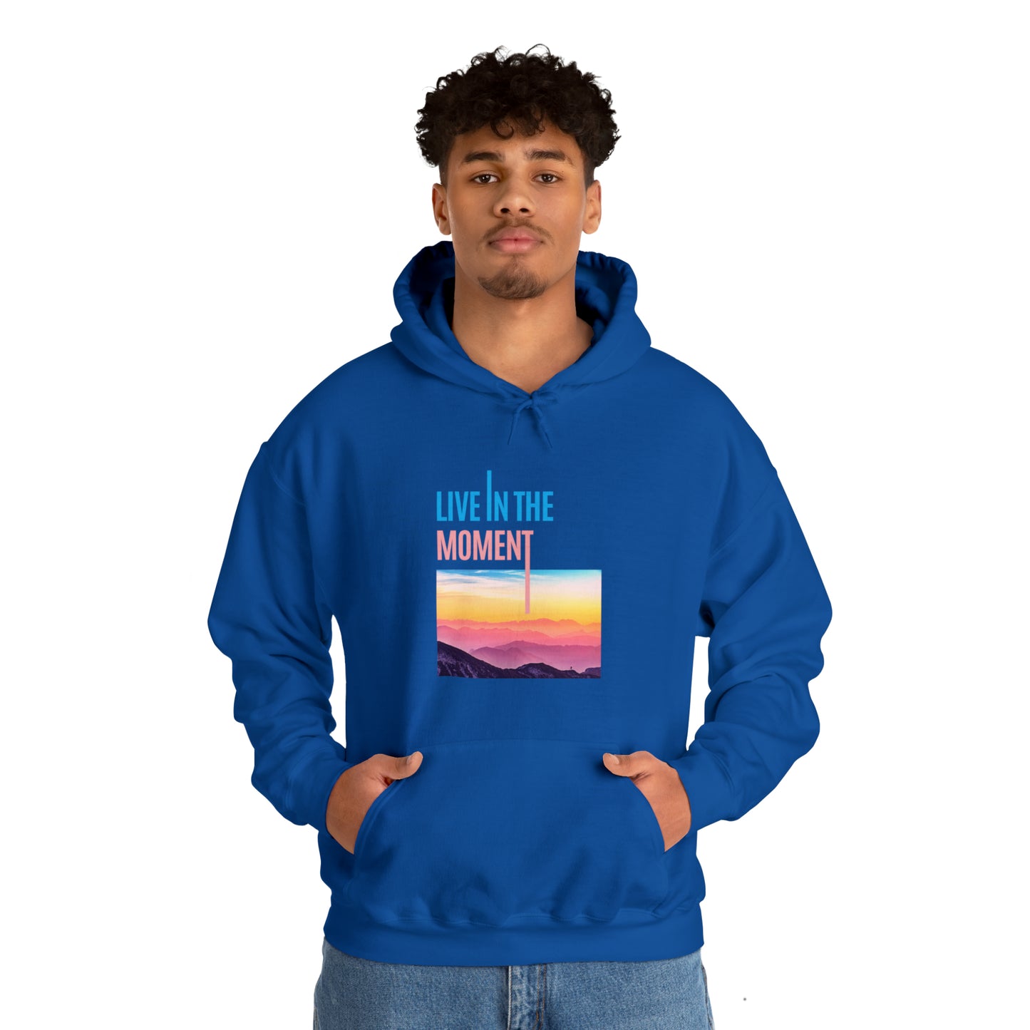 Live in the Moment Unisex Heavy Blend Hooded Sweatshirt