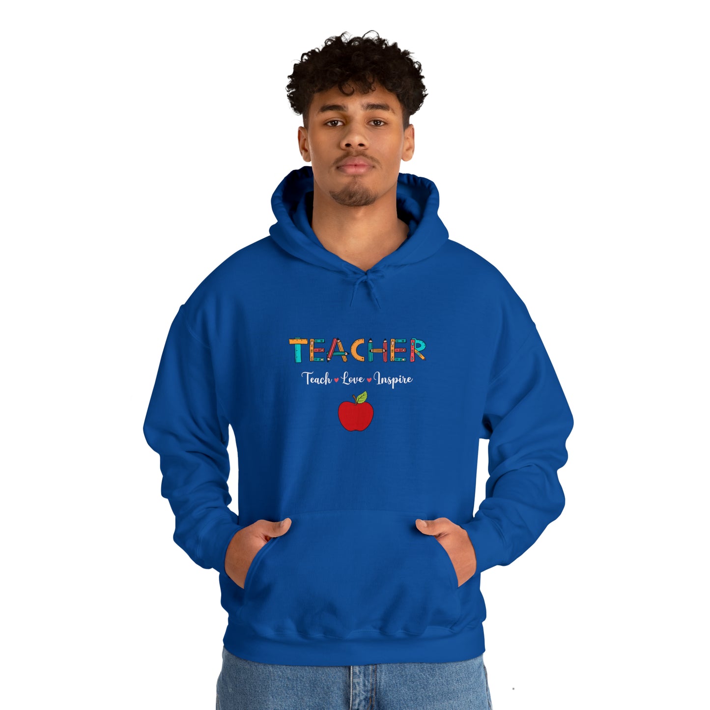 Teacher Love unisex Heavy Blend™ Hooded Sweatshirt