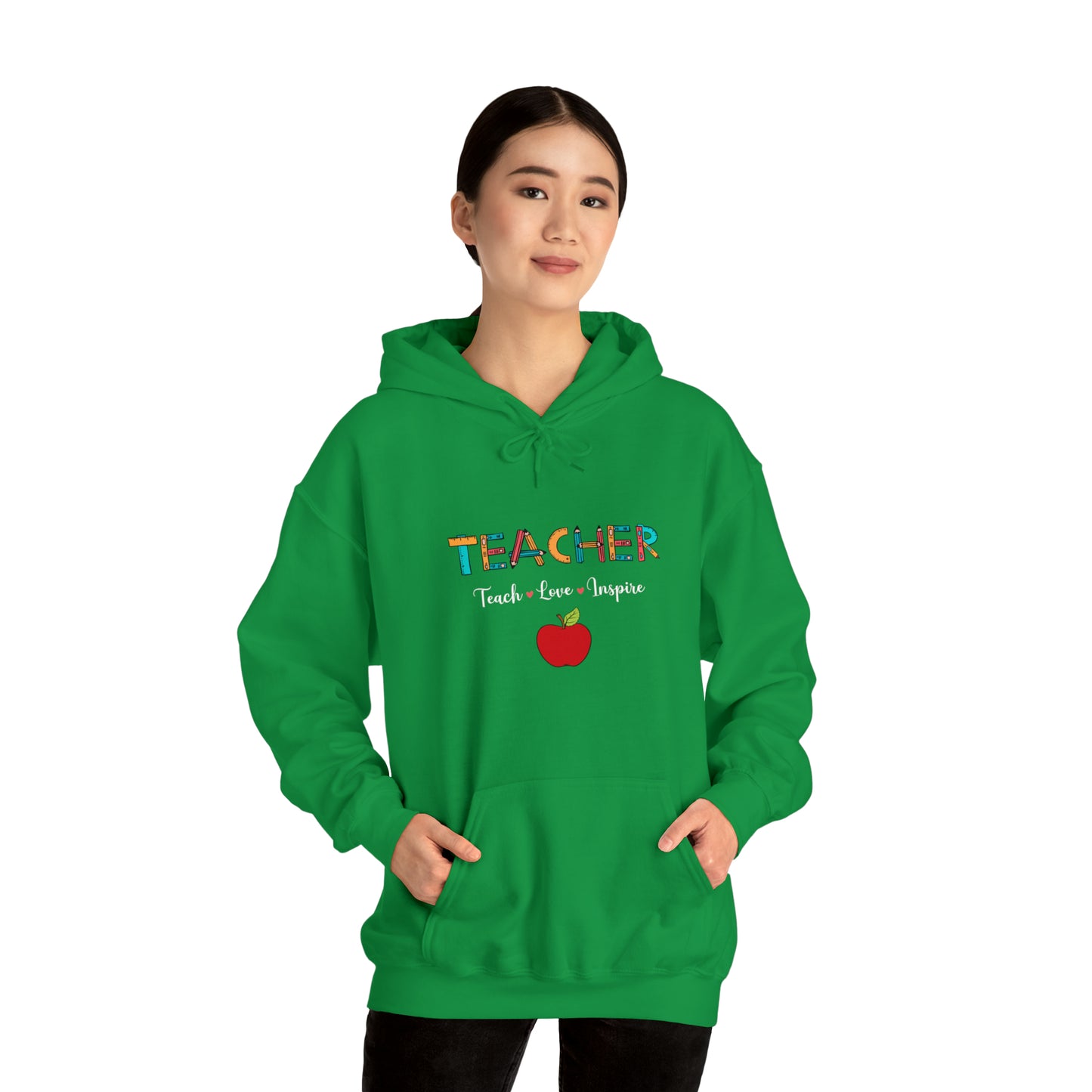 Teacher Love unisex Heavy Blend™ Hooded Sweatshirt