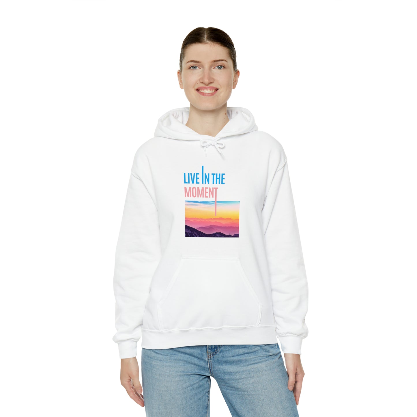 Live in the Moment Unisex Heavy Blend Hooded Sweatshirt