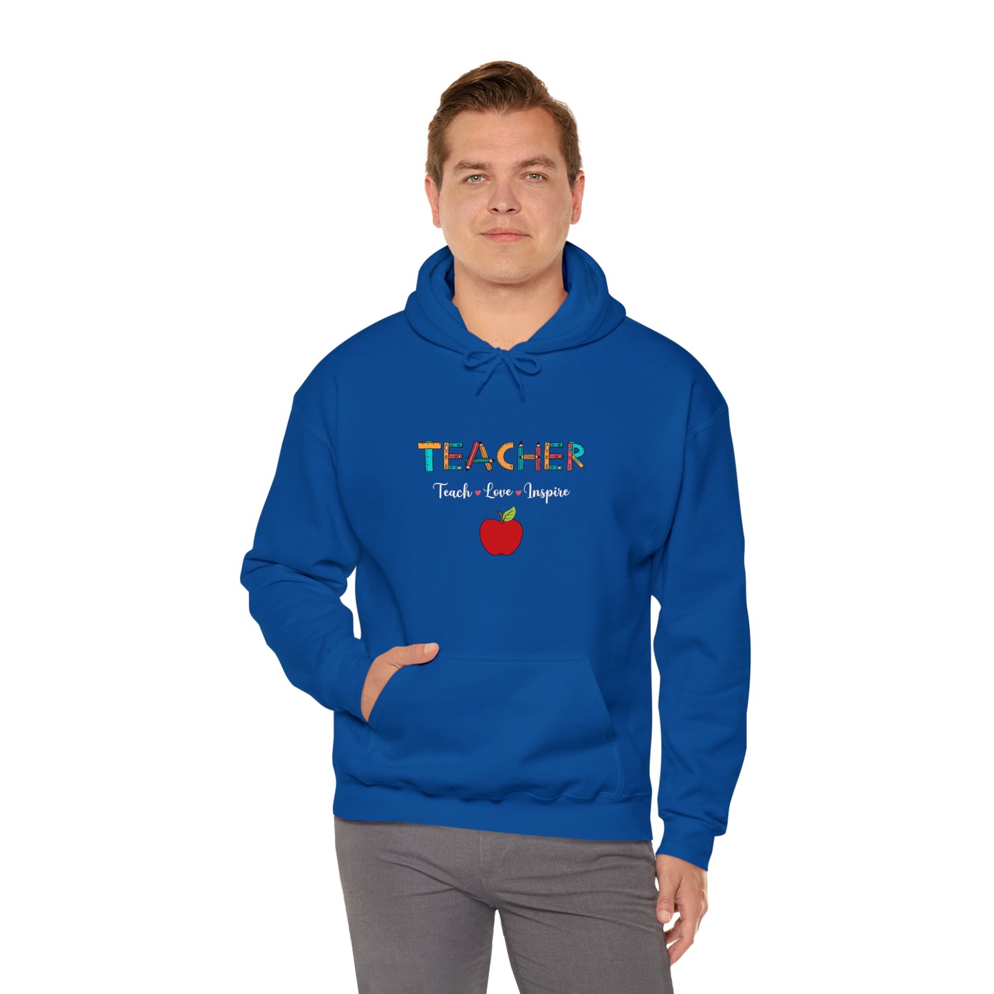 Teacher Love unisex Heavy Blend™ Hooded Sweatshirt