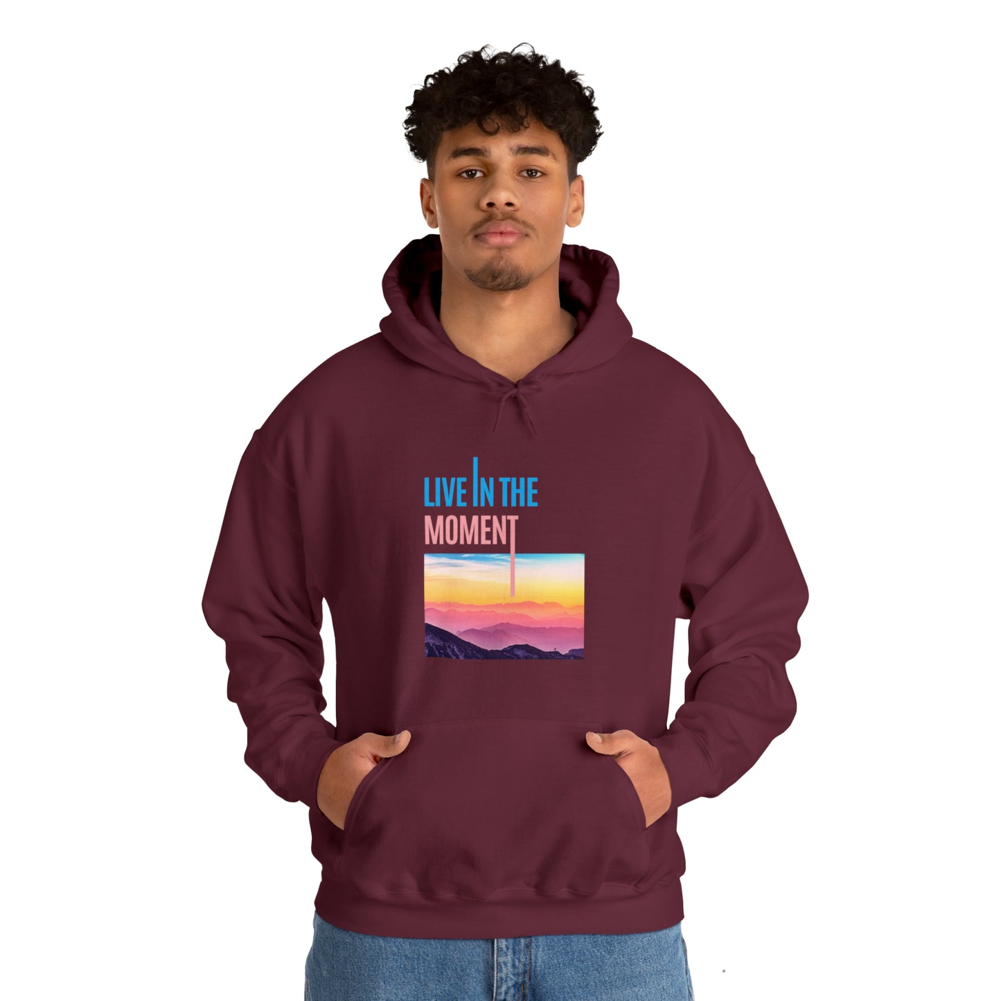 Live in the Moment Unisex Heavy Blend Hooded Sweatshirt