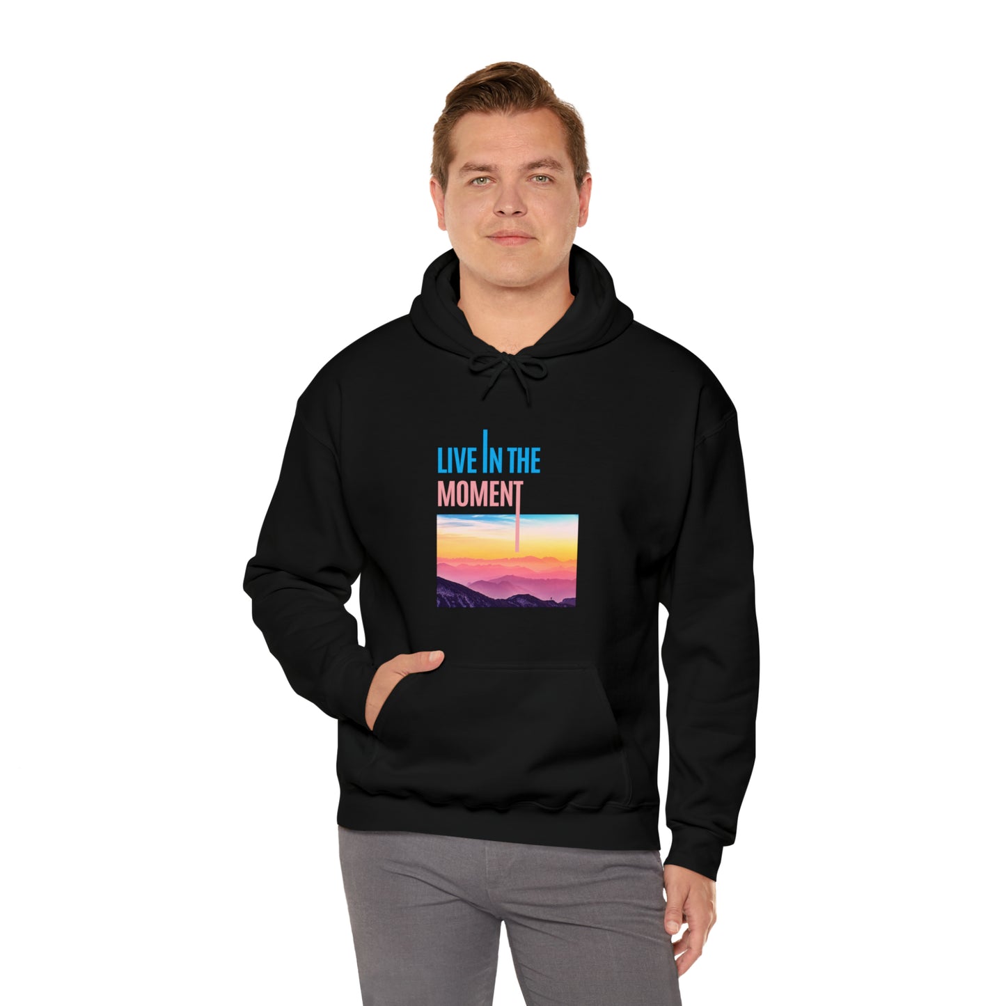 Live in the Moment Unisex Heavy Blend Hooded Sweatshirt