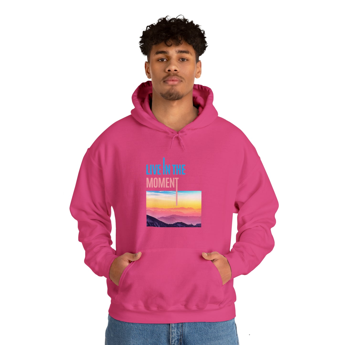 Live in the Moment Unisex Heavy Blend Hooded Sweatshirt