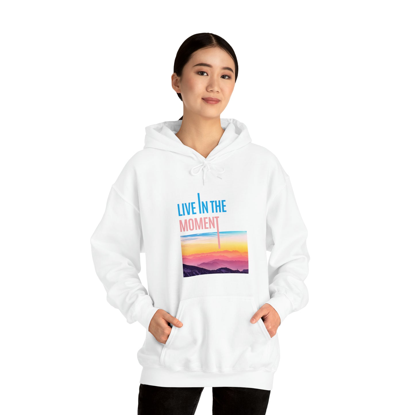 Live in the Moment Unisex Heavy Blend Hooded Sweatshirt