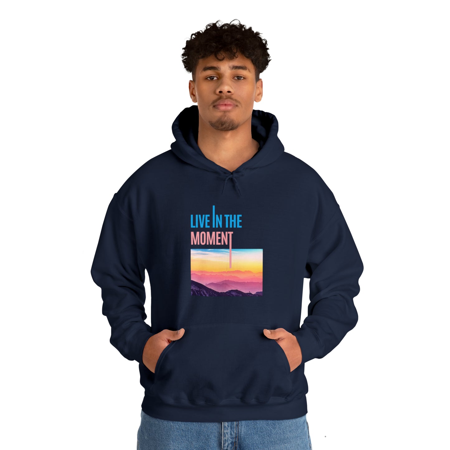 Live in the Moment Unisex Heavy Blend Hooded Sweatshirt