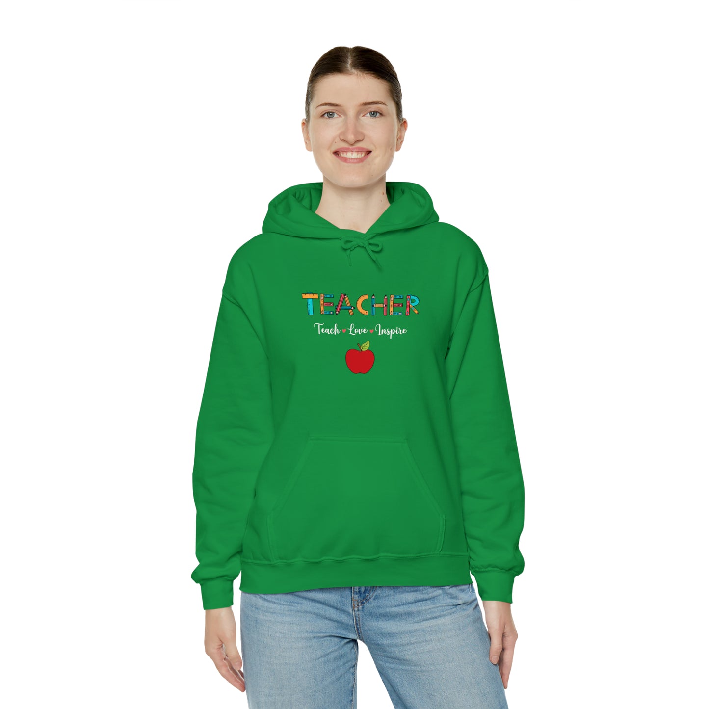 Teacher Love unisex Heavy Blend™ Hooded Sweatshirt