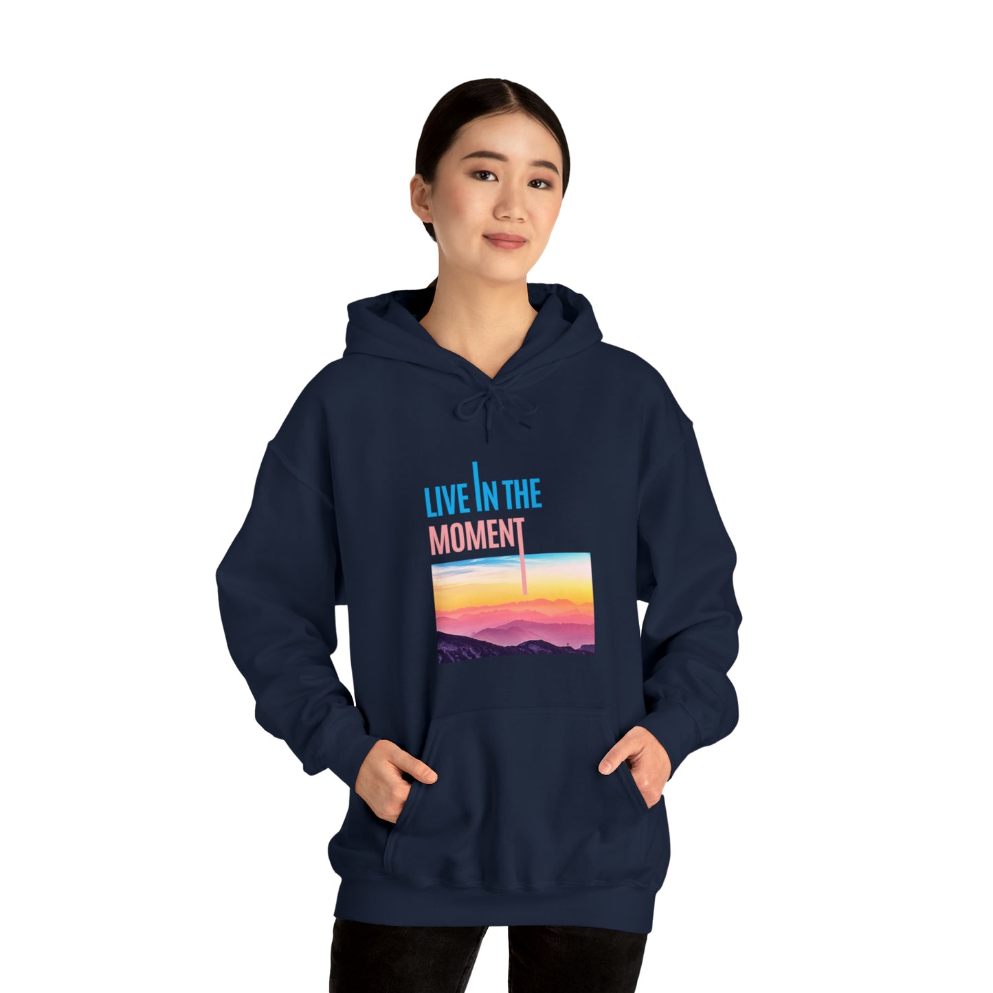 Live in the Moment Unisex Heavy Blend Hooded Sweatshirt