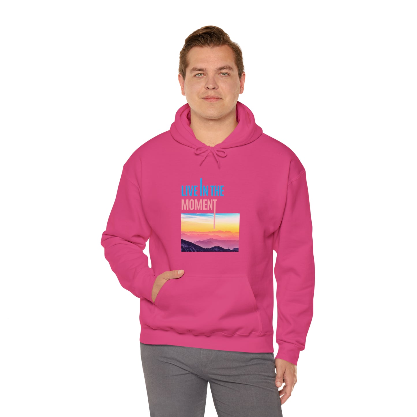 Live in the Moment Unisex Heavy Blend Hooded Sweatshirt