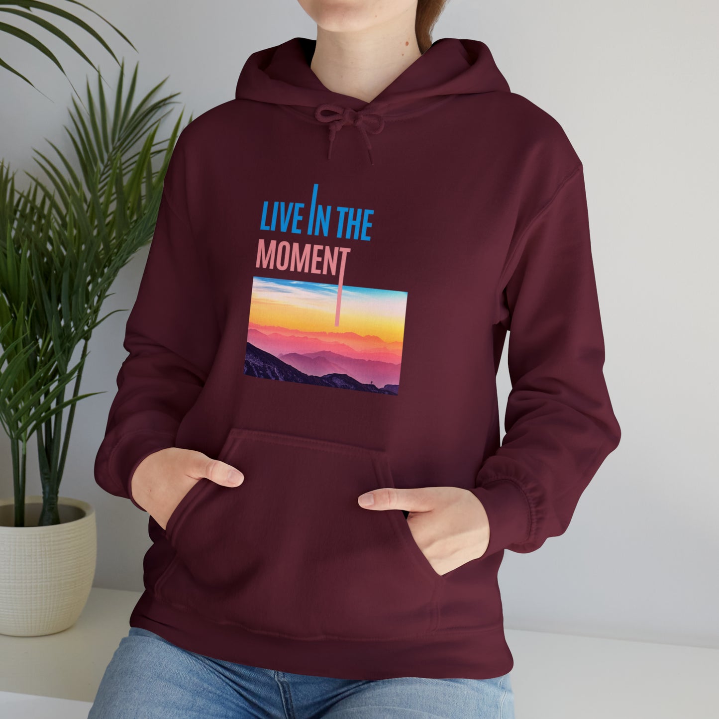 Live in the Moment Unisex Heavy Blend Hooded Sweatshirt