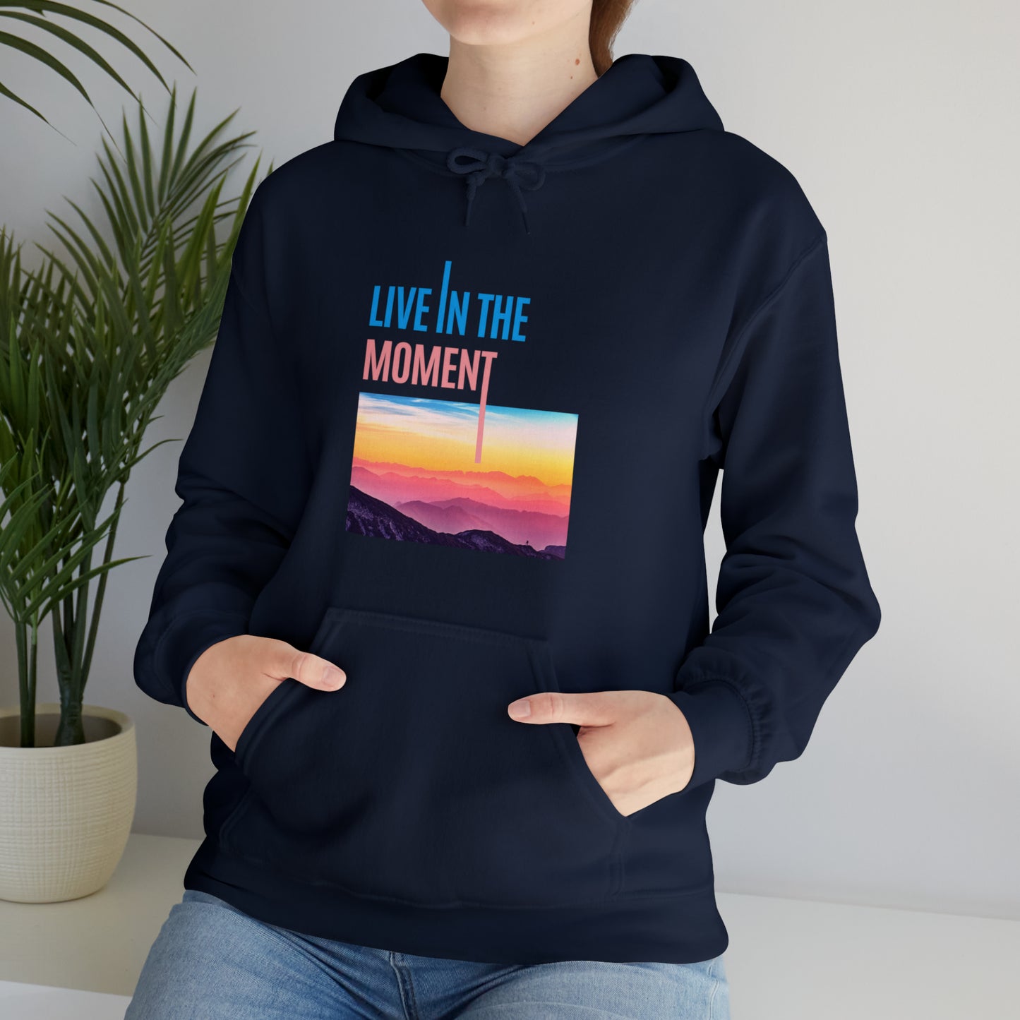 Live in the Moment Unisex Heavy Blend Hooded Sweatshirt