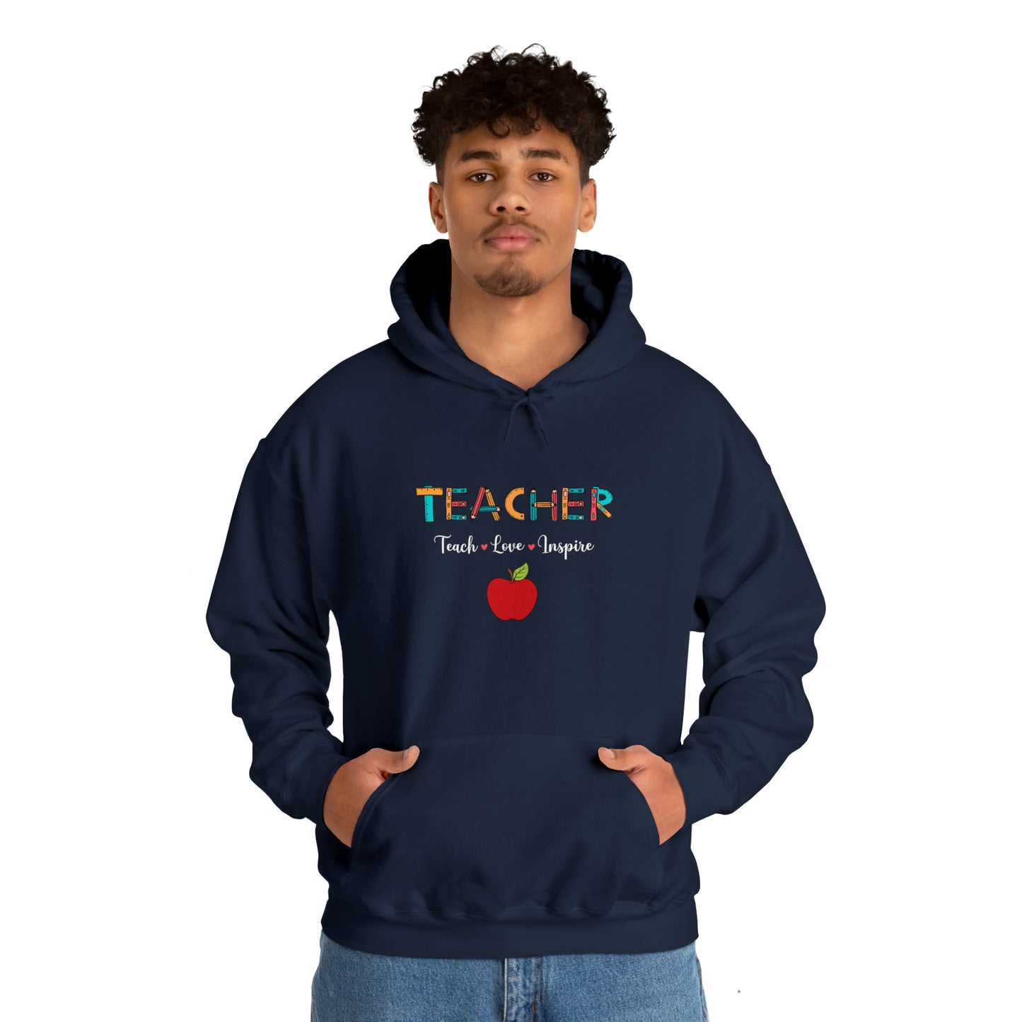 Teacher Love unisex Heavy Blend™ Hooded Sweatshirt