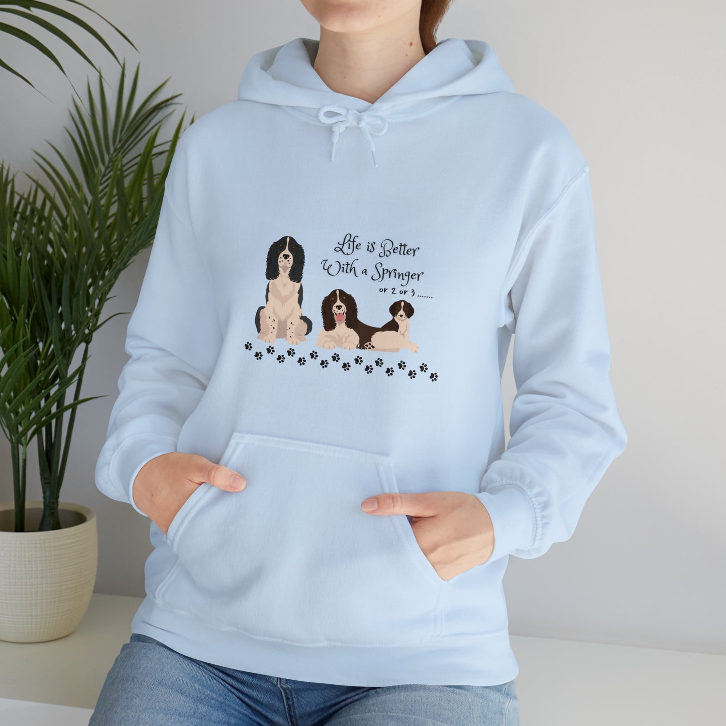 Life is better with a Springer Heavy Blend™ Hooded Sweatshirt