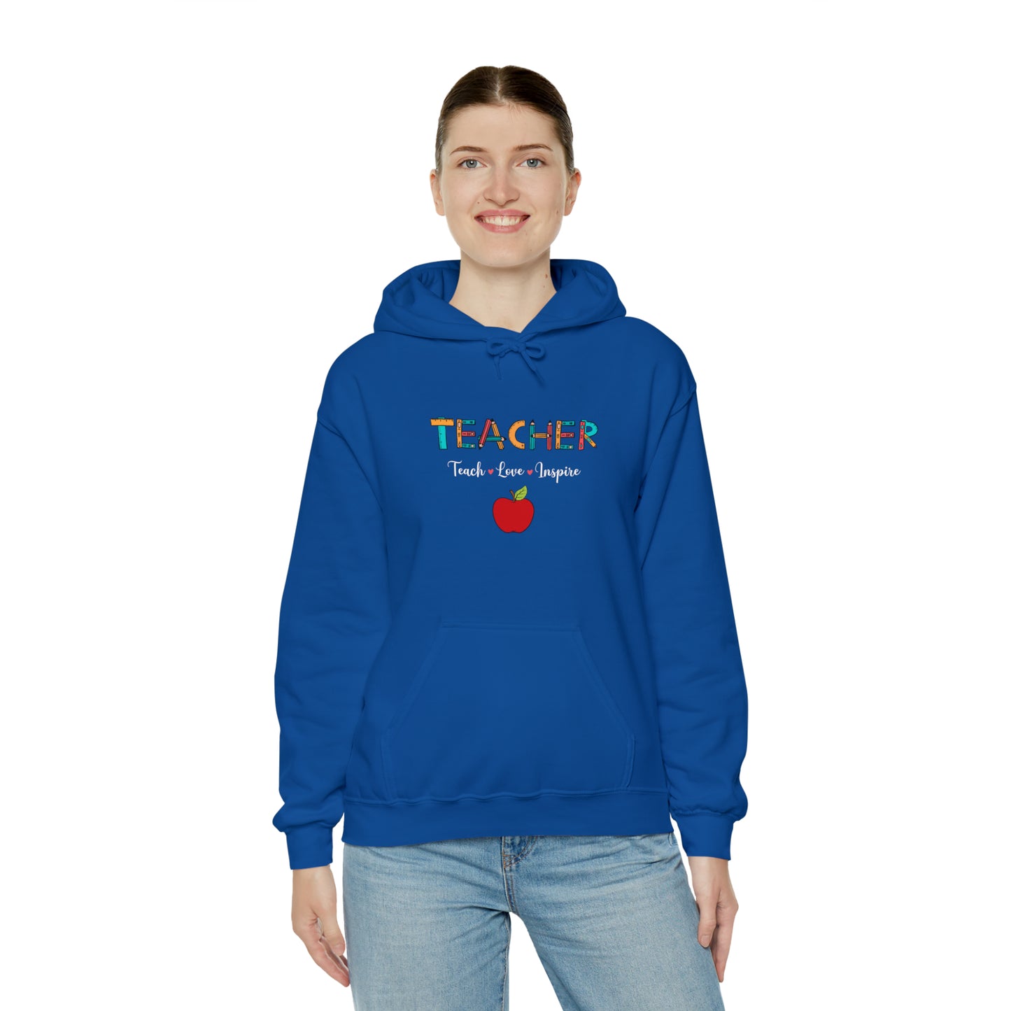 Teacher Love unisex Heavy Blend™ Hooded Sweatshirt