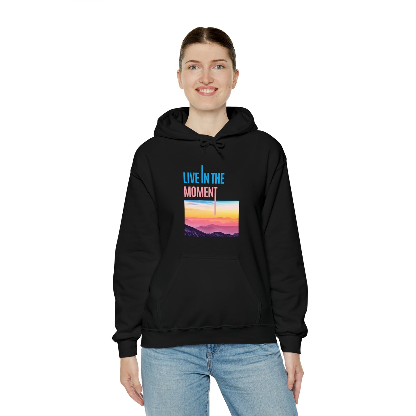 Live in the Moment Unisex Heavy Blend Hooded Sweatshirt