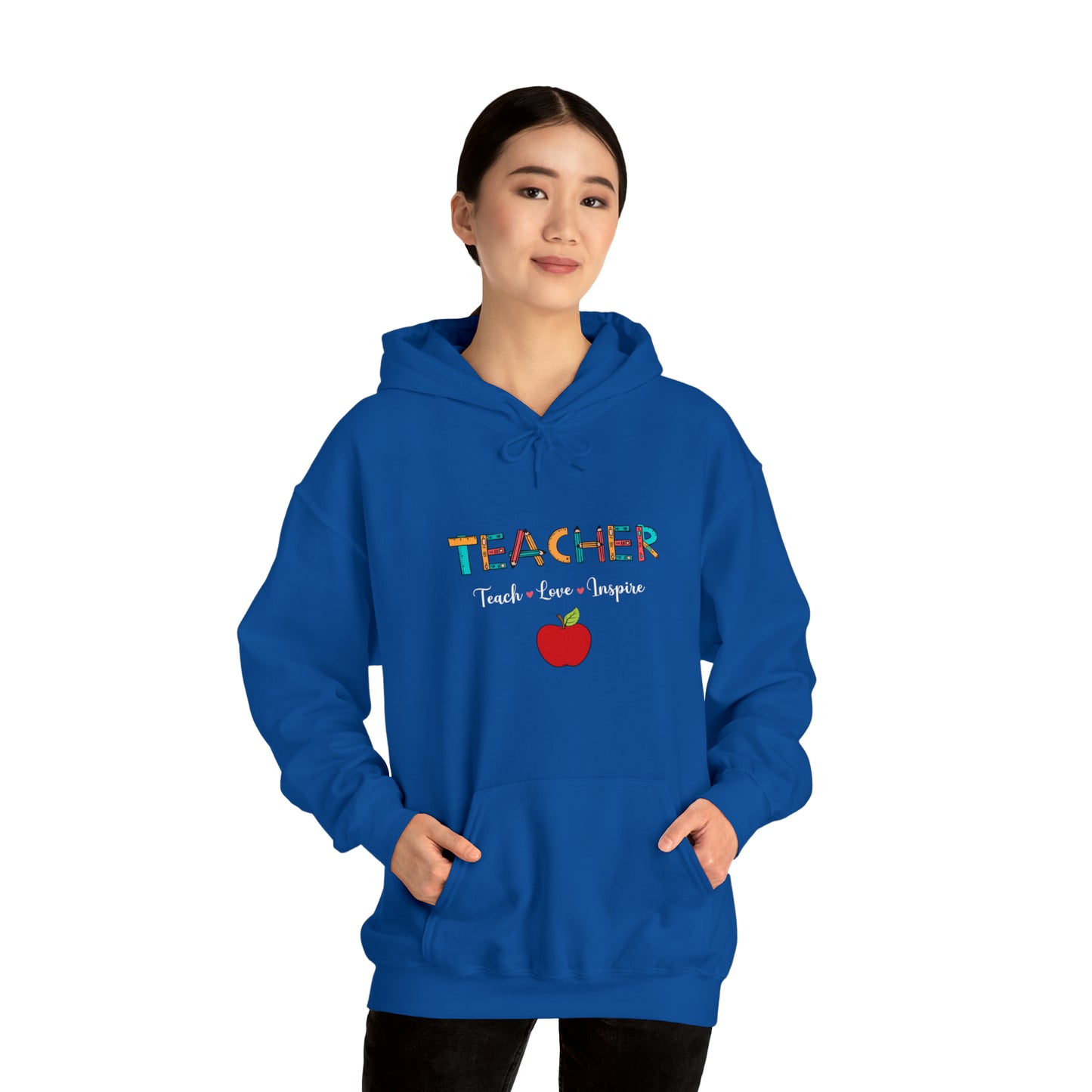 Teacher Love unisex Heavy Blend™ Hooded Sweatshirt