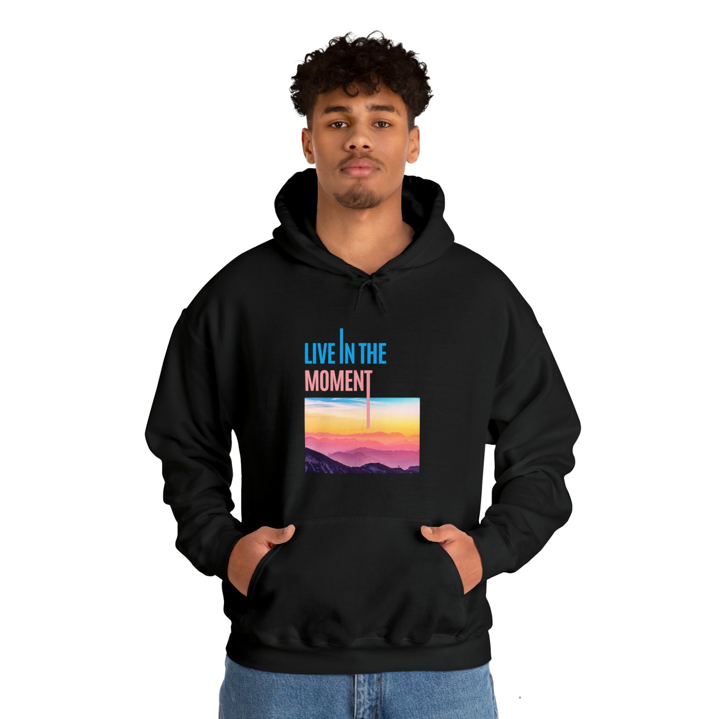 Live in the Moment Unisex Heavy Blend Hooded Sweatshirt