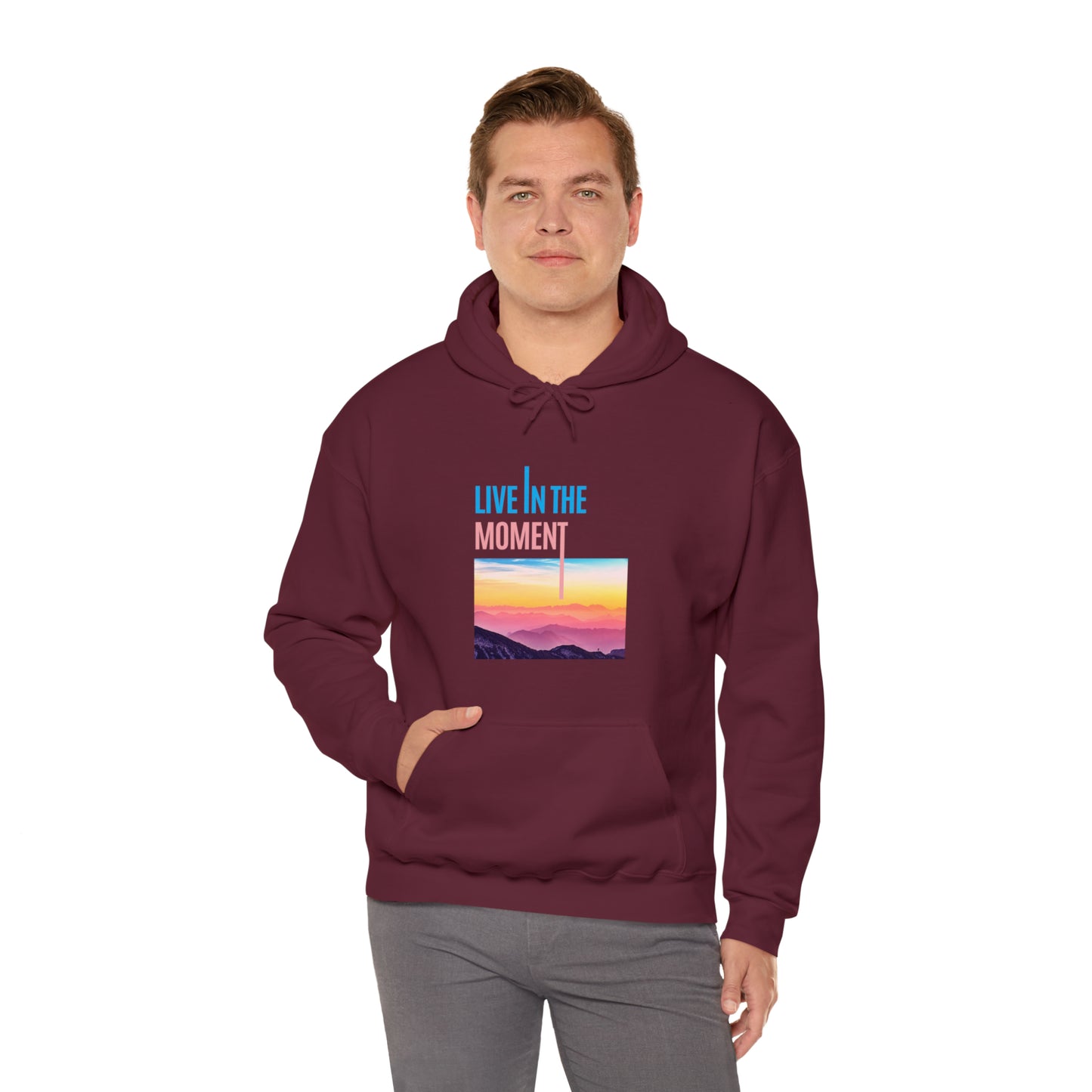 Live in the Moment Unisex Heavy Blend Hooded Sweatshirt