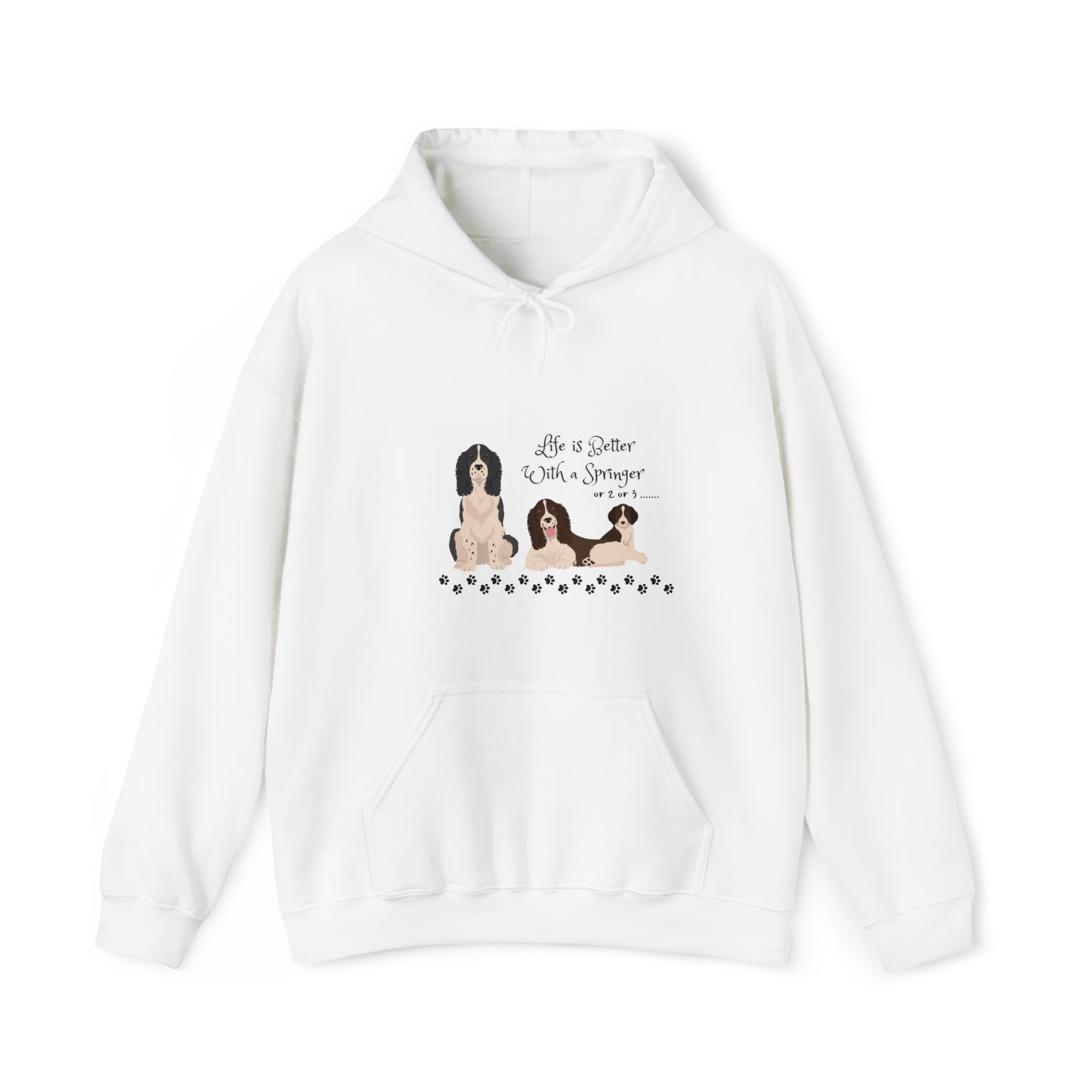 Life is better with a Springer Heavy Blend™ Hooded Sweatshirt